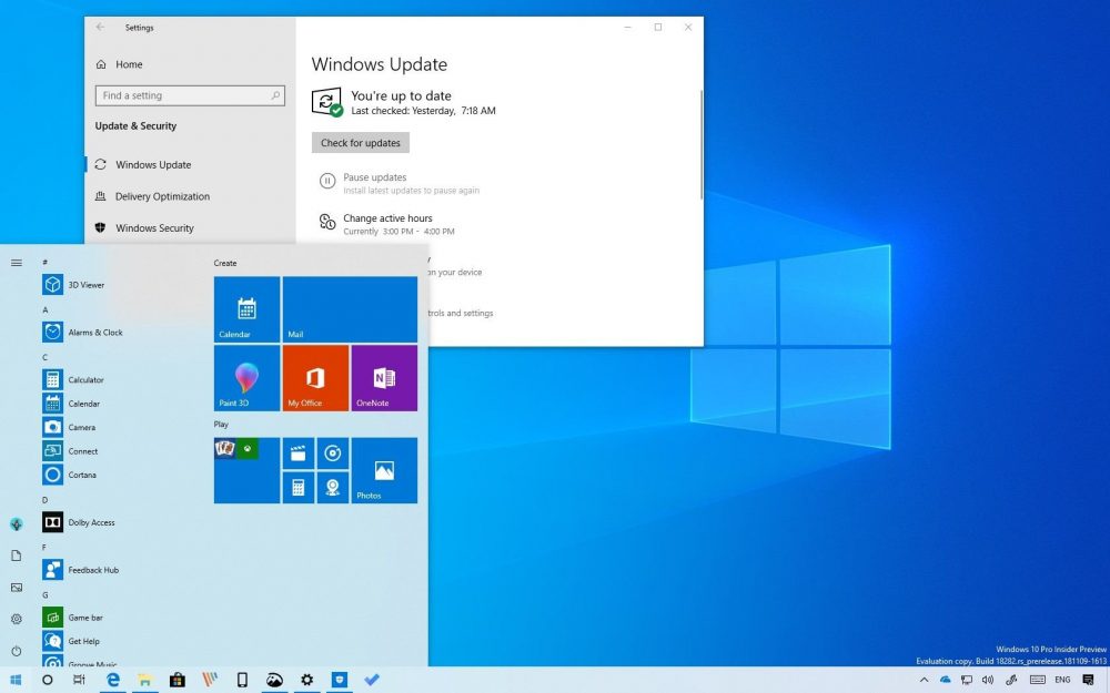 windows 10 1903 april2019 19h1