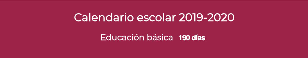 calendario escolar  2019 - 2020