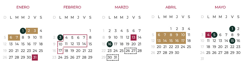 calendario escolar 2019 - 2020