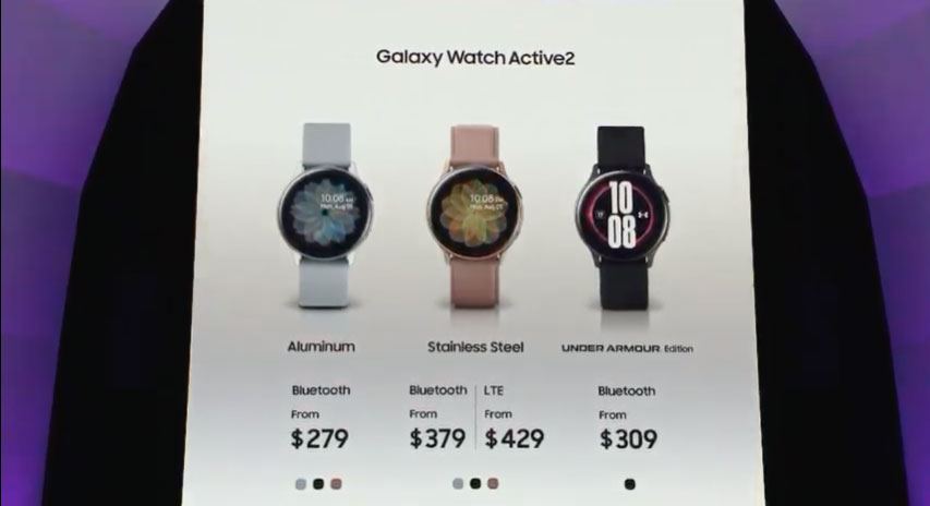 Precios Galaxy Watch Active 2