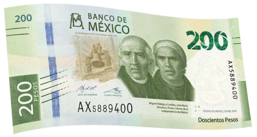 nuevo billete 200 pesos