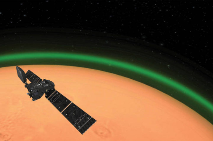 auroras borales en marte