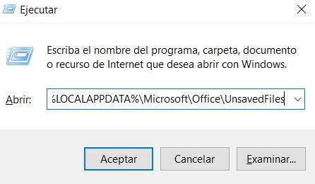 Recuperar archivos Office