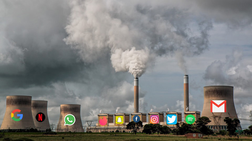 Contaminación por usar internet