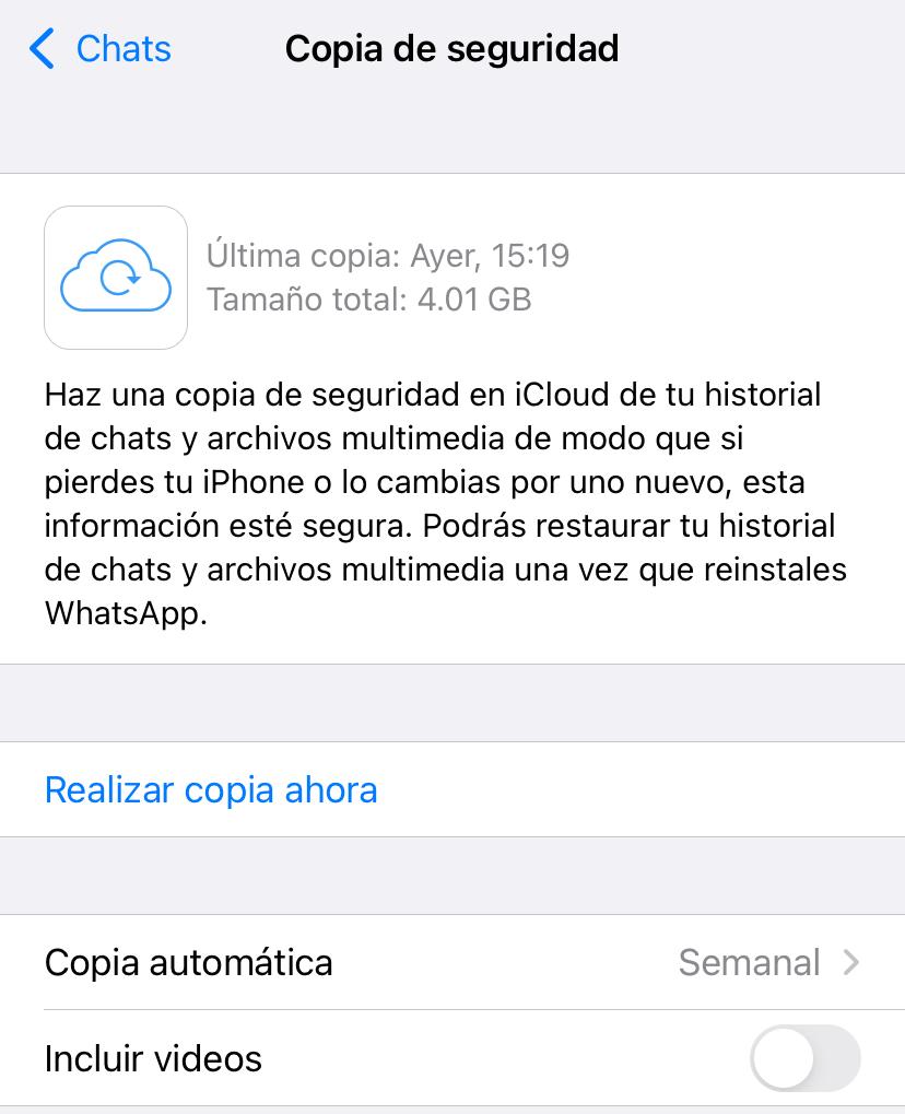 WhatsApp Backup