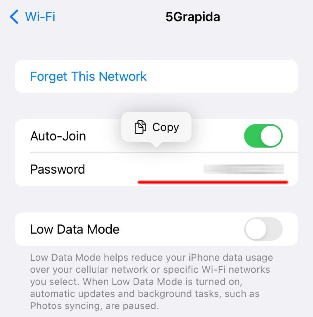 iPhone Compartir Contraseña Wifi