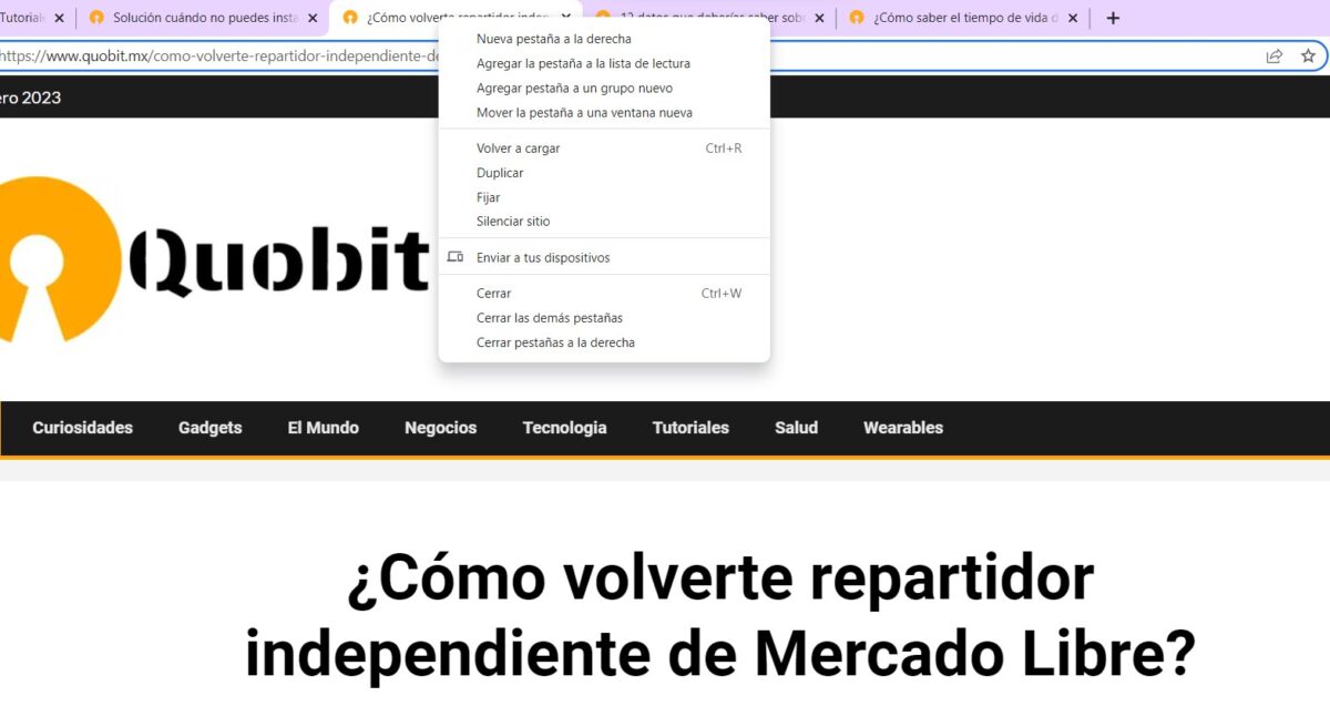 Cerrar multiples pestañas