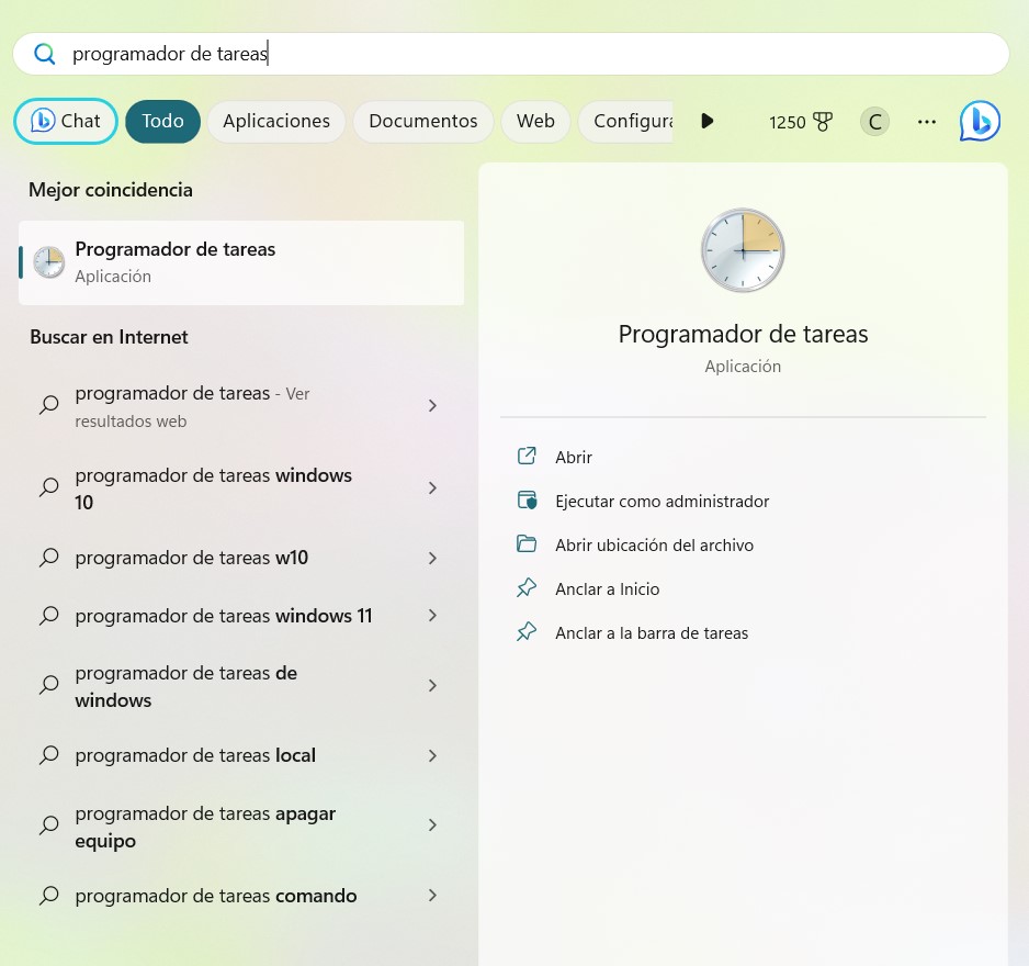 Programador Tareas Windows